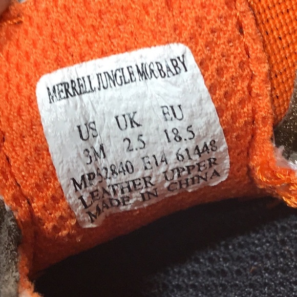 Merrell Baby Jungle Moc Walker Shoe Size 3 Months - Picture 8 of 11